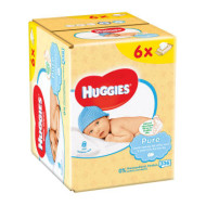 Huggies Baby Pure Wipes 6x56 - 336 Counts