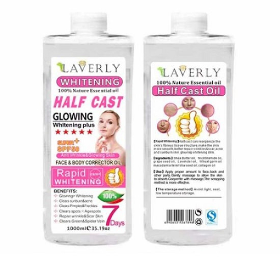 Laverly Half Cast Whitening Glowing Oil 1000ml