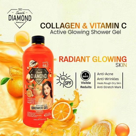 Smooth Diamond Vitamin C + Collagen Body Wash 1000ml