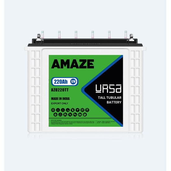 Amaze Tall Tubular Solar Battery 220Ah 12V