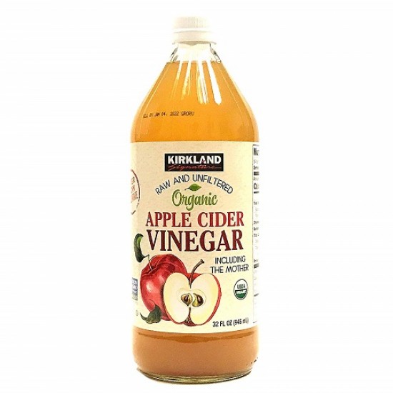 Kirkland Signature Organic Apple Cider Vinegar, Raw And Unfiltered, W/ The Mother - 946ml