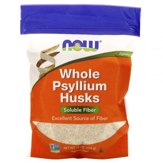 Now Whole Psyllium Husks 454g