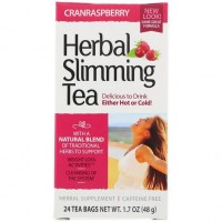 21st Century Herbal Slimming Tea - Cranraspberry - 24 Tea Bags
