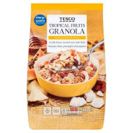  Tesco Tropical Fruits Granola - 1kg x 2 Packets