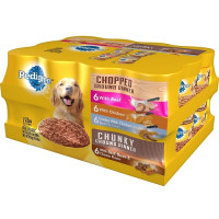 Pedigree Chopped Ground Dinner for Adult Dogs 24 Cans