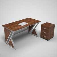 Simplicity Wooden Standard Size Modern L Shaped Home Office Executive Desk