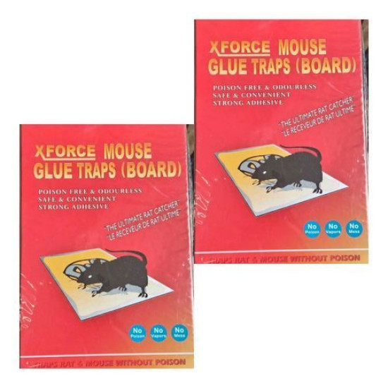 Xforce Mouse Glue Trap Board - 2 Packs
